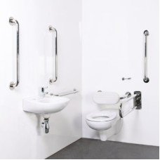 Fitzroy of London Wall Hung Doc M Pack - Concealed Fixings - Polished Stainless Steel Fitzroy of London Wall Hung Doc M Pack - Concealed Fixings - Polished Stainless Steel