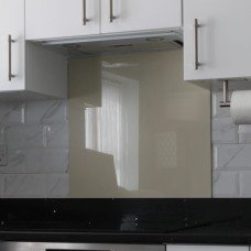 Exel Aluminium Kitchen Splashback - 900 x 750mm - Gloss Light Ivory Exel Aluminium Kitchen Splashback - 900 x 750mm - Gloss Light Ivory