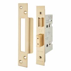 Hampstead Architectural Bathroom Lock - 65mm Case - 44mm Backset - PVD Brass
