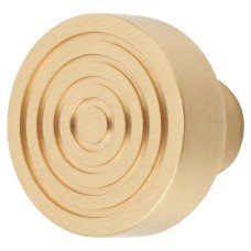 Frelan Hoxton Murray Round Cabinet Knob - 30mm Diameter - Satin Brass