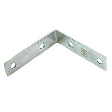 Corner Angle Bracket - 100 x 100 x 21mm - Zinc Plated - Pack of 10