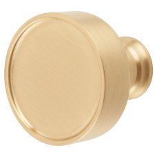 Heritage Brass by M Marcus Florence Round Cabinet Knob - 32mm Diameter - Satin Brass