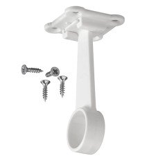 elfa Top Track System - Clothes Hanging Rail Centre Holder - 95 x 44 x 44mm - White