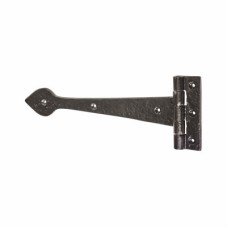 Elan Tudor Plain Door Tee Hinge - 305 x 101mm - Metalized Antique Black Iron