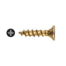 TIMCO Classic Pozi Countersunk Wood Screws - 3.0 x 12mm - Yellow Zinc - Pack of 200