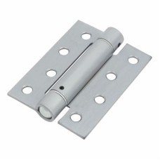 Adjustable Self Closing Fire Door Spring Hinge - 102 x 76 x 3mm - Satin Chrome - Pack of 3