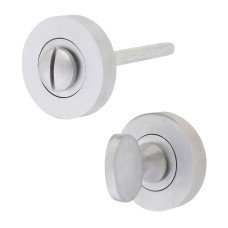 Exel Mini Bathroom Turn & Release - 35mm Diameter - Satin Chrome