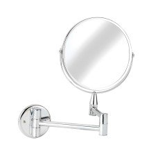 Croydex Britannia 2x Magnifying Bathroom Mirror with Extendable Arm - 258 x 290 x 30mm - Chrome