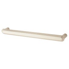 Hampstead Morley 19mm Bobbled D-Bar Cabinet Pull Handle - 224mm Centres - Satin Nickel