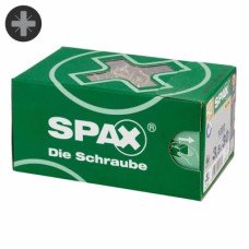 SPAX Yellox Pozi Countersunk Wood Screws Value Pack - 3.5 x 25mm - Yellow Zinc - Pack of 1000