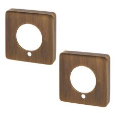 Jigtech Square Privacy Rose Cover - Antique Brass Jigtech Square Privacy Rose Cover - Antique Brass