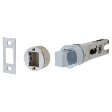 Exel Quick Latch Tubular Bathroom Deadbolt - 71mm Case - 57mm Backset - Round - Polished Chrome Exel Quick Latch Tubular Bathroom Deadbolt - 71mm Case - 57mm Backset - Round - Polished Chrome