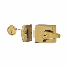ERA Double Locking Nightlatch - 60mm Backset - Polished Brass Case/Cylinder