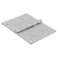 Jedo Quality Projection Hinge - 102 x 125 x 4mm - Satin Chrome - Pair