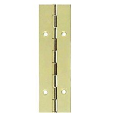 Exel Steel Continuous Piano Hinge - 1830 x 32 x 0.7mm - Polished Brass 