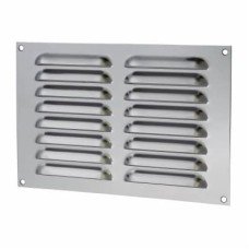 Exel Hooded Louvre Vent - 229 x 152mm - 6650mm² Free Air Flow - Polished Stainless Steel