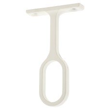 Rothley 32 x 15mm Oval Tube Hanging Rail Centre Bracket - White Rothley 32 x 15mm Oval Tube Hanging Rail Centre Bracket - White