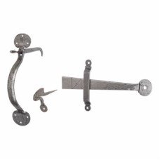 Olde Forge Heavy Thumb Latch Set - 55mm Door Thickness - Pewter Olde Forge Heavy Thumb Latch Set - 55mm Door Thickness - Pewter