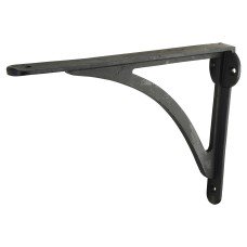Olde Forge Curved Shelf Bracket - 249 x 174mm - Black Beeswax