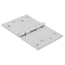 Jedo Quality Projection Hinge - 102 x 152 x 4mm - Satin Chrome - Pair