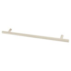 Exel 12mm T-Bar Cabinet Pull Handle - 224mm Centres - Polished Nickel