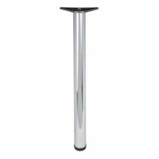Rothley Adjustable Worktop Support Breakfast Bar Table Leg - 60 x 710mm - Pol Chrome - Pack of 4