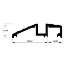 Sealmaster Watershed Seal - 1000mm Length - TJG Threshold - Inward/Outward Opening Doors - Gold Sealmaster Watershed Seal - 1000mm Length - TJG Threshold - Inward/Outward Opening Doors - Gold
