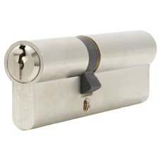 Yale 6 Pin 100mm Euro Double Cylinder - 40 + 60mm - Satin Nickel - Keyed to Differ
