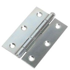 Loose Pin Steel Butt Door Hinge - 89 x 58mm - Bright Zinc Plated - Pair Loose Pin Steel Butt Door Hinge - 89 x 58mm - Bright Zinc Plated - Pair