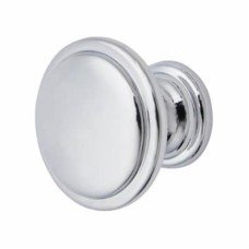 Hampstead Disc Round Cabinet Knob - 30mm Diameter - Polished Chrome