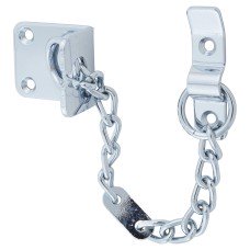 Carlisle Brass Heavy Duty Security Door Chain - 195 x 45mm - Polished Chrome