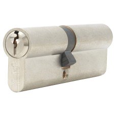 Yale 6 Pin 100mm Euro Double Cylinder - 45 + 55mm - Satin Nickel - Keyed to Differ