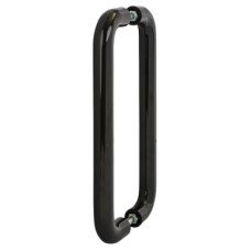 Hoppe AR602/600 Nylon D-Bar Door Pull Handle - Back to Back - 600mm c/c - Ebony Black