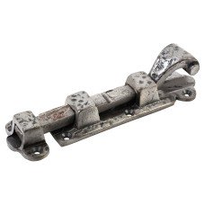 Olde Forge Blacksmith Straight Barrel Bolt - 152 x 37mm - Polished Iron