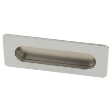 Exel Rectangular Flush Cabinet Pull Handle - 106 x 39mm - Polished Chrome