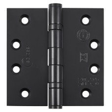 Eclipse Ball Bearing Grade 13 Butt Fire Door Hinge - 102 x 102 x 3mm - Matt Black - Pair
