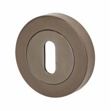 Excel Escutcheon - 52mm Diameter - Keyhole - Black Nickel Excel Escutcheon - 52mm Diameter - Keyhole - Black Nickel