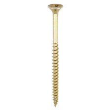 TIMCO C2 Strong-Fix Pozi Double Countersunk Wood Screws - 6.0 x 120mm - Yellow Zinc - Pack of 100