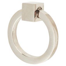 Heritage Brass by M Marcus Ring Cabinet Drop Handle - 50mm Diameter - Polished Nickel