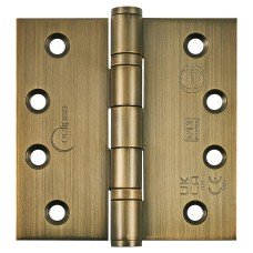 Eclipse Ball Bearing Grade 13 Butt Fire Door Hinge - 102 x 102 x 3mm - Matt Antique Brass - Pair