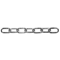 Straight Linked Chain - 26mm Link - 2.5m Chain - Stainless Steel