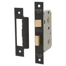 ERA Bathroom Lock - 64mm Case - 44mm Backset - Matt Black
