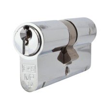 Eurospec 10 Pin 64mm Euro Double Cylinder - 32 + 32mm - Polished Chrome - Master Keyed