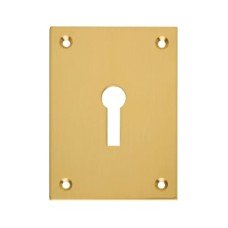 Souber Jumbo Escutcheon - 65.5 x 47.6mm - Keyhole - Polished Brass Souber Jumbo Escutcheon - 65.5 x 47.6mm - Keyhole - Polished Brass