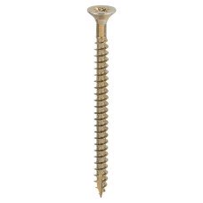 TIMCO Classic Pozi Countersunk Wood Screws - 6.0 x 80mm - Yellow Zinc - Pack of 200