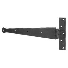 Blacksmith Light Duty Door Tee Hinge - 280mm Length - Antique Black Iron