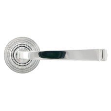 From The Anvil Polished Chrome Door Handles on Round Beehive Rose - Avon Range 