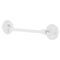 Exel Cabin Hook & Eye - 150mm Length - White Iron