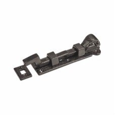 Elan Blacksmith Necked Barrel Bolt - 152 x 37mm - Metalised Antique Black Iron