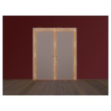 ECLISSE Double Fire Pocket Door Kit - FD30 - 120mm Finished Wall Thickness - 838 x 1981mm Door Size ECLISSE Double Fire Pocket Door Kit - FD30 - 120mm Finished Wall Thickness - 838 x 1981mm Door Size